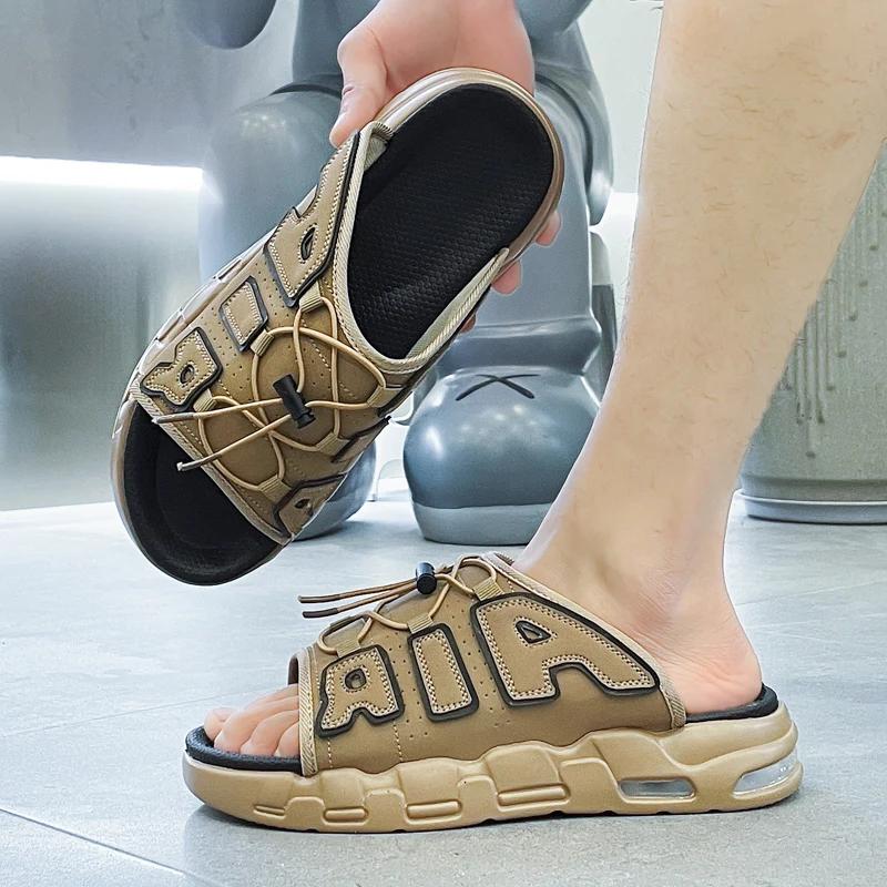Mode Sommer Herren Hausschuhe Lässige EVA Sohle Weiche Outdoor Strand Hausschuhe Rutschfest Leicht Wasserdicht Plateau Herren Indoor Sandalen