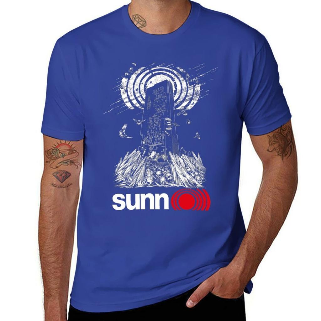 New SUNN O))) T-Shirt black cute tops mens big and tall Men Women Round Neck Short Sleeve Tees Cotton Summer Oversize  Harajuku