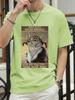 Retro Styled Cat Calling Out Prints TShirts Womens Summer Cotton Tops Loose ONeck Soft Short Sleeve T Shirts Casual Clothes