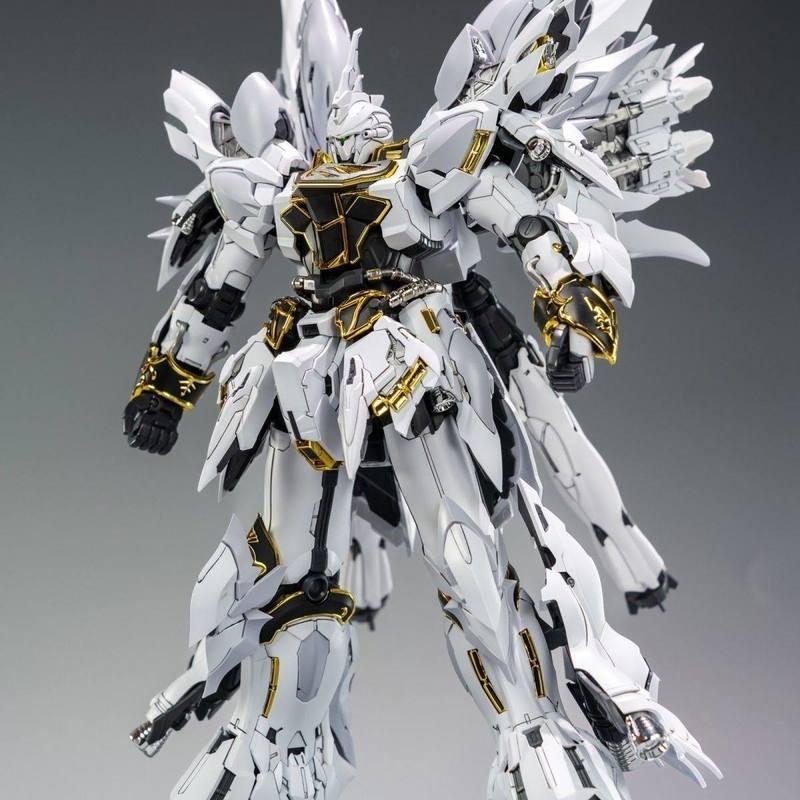 

In StockComet Model Mg 1/100 Msn 06s Sinanju White Assembly Model Kits Anime Action Figure Robot Model Christmas Toy Gift