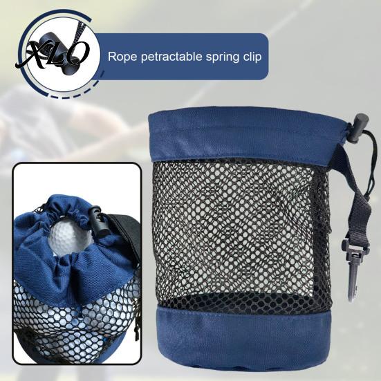 Multi-purpose Golf Ball Bag Portable Storage Bag, Drawstring Mesh Pouch for Accessory, Gear Holder Organizer, Gift Men Women Golfer Accessory