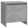 Table de chevet - Maison Exclusive - Gris béton - Bois d'ingénierie - 45 x 34 x 44,5 cm