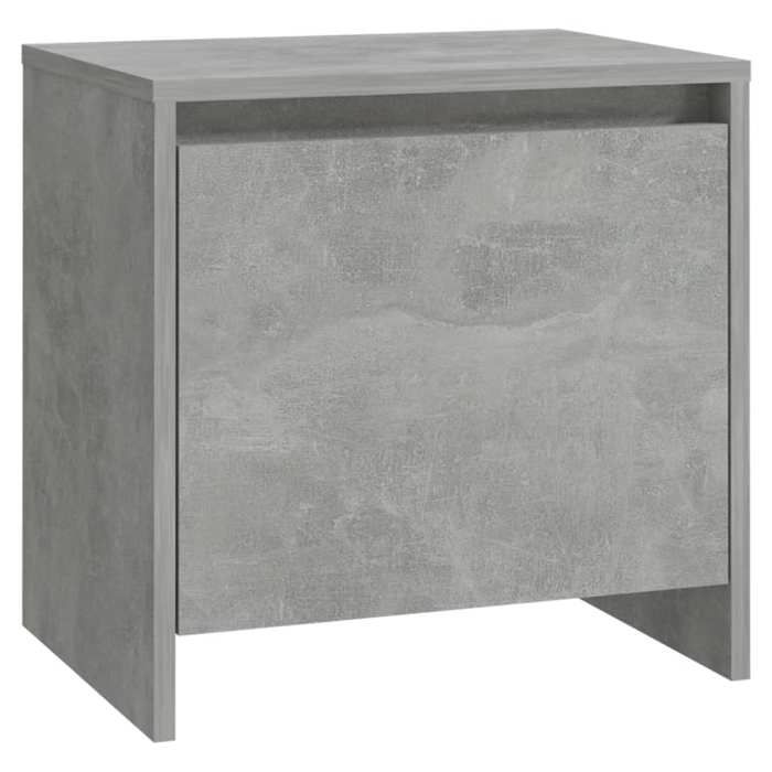 Table de chevet - Maison Exclusive - Gris béton - Bois d'ingénierie - 45 x 34 x 44,5 cm