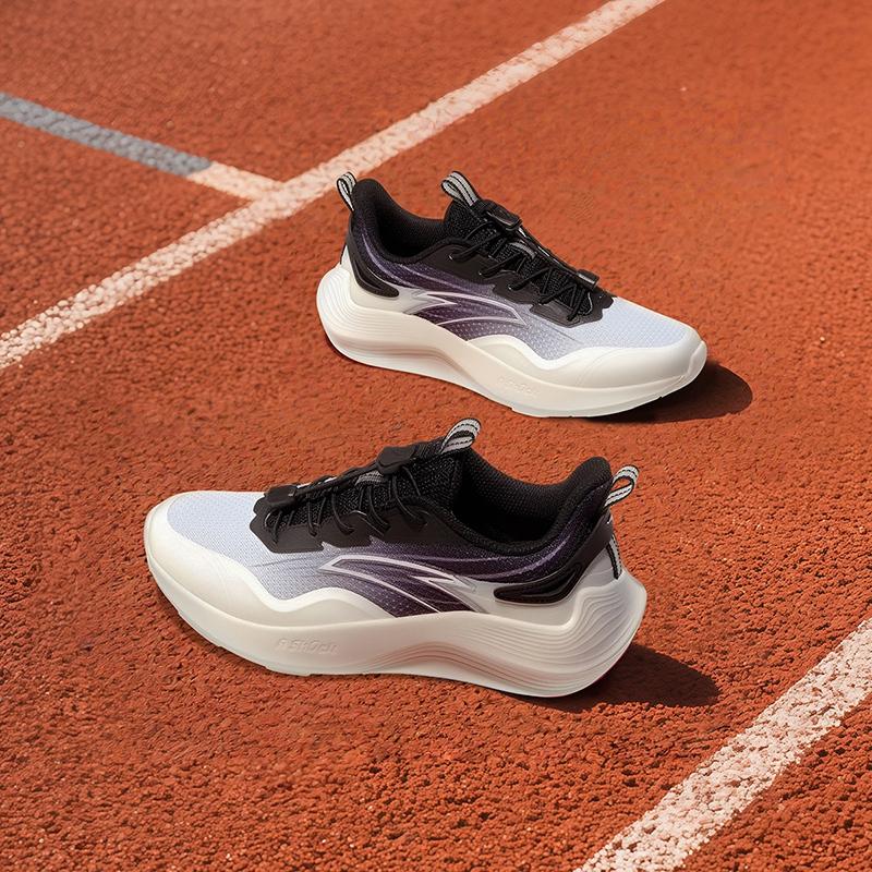 Anta Comfortable Versatile Simple Sports Shock Absorbing Wear Resistant Low Top Running Shoes Kids Sneaker A12535525