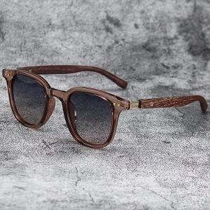 

Wood grain leg stud sunglasses ins wind sunshade sun protection sun protection sun protection sun protection sun glasses коричневый