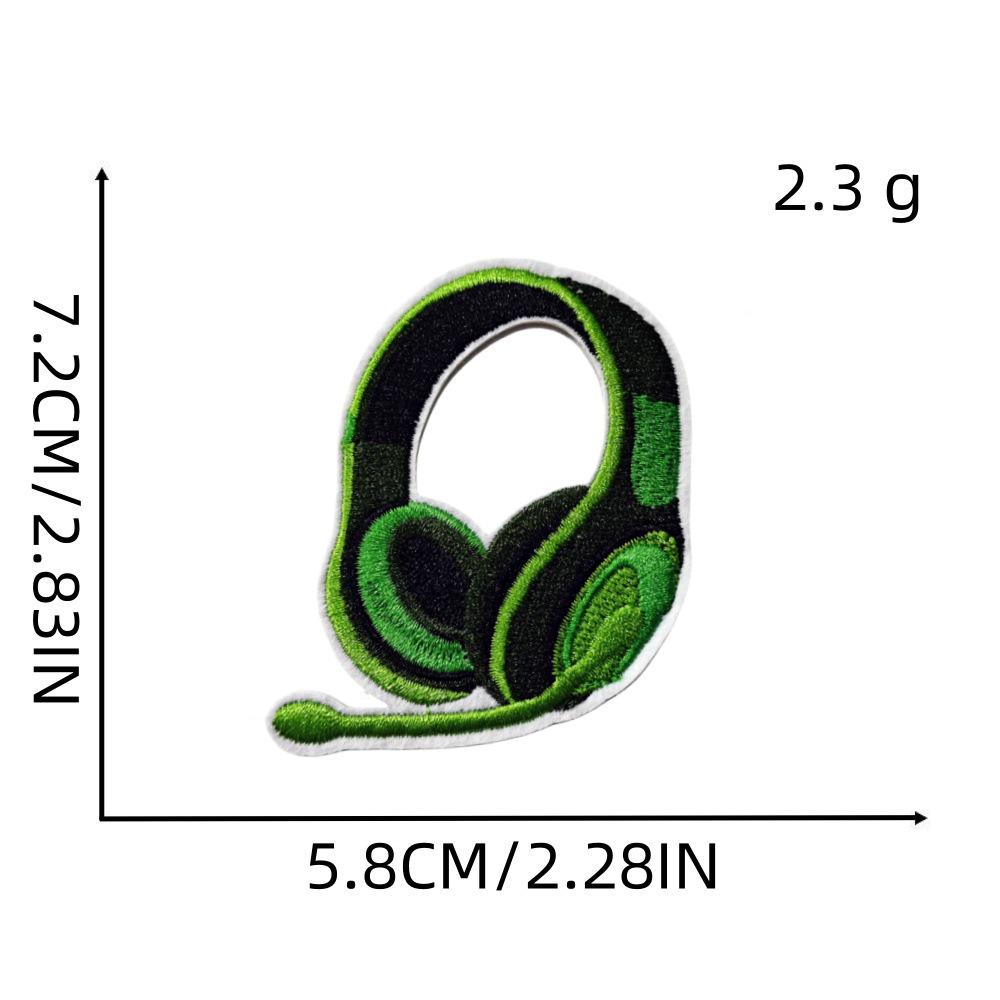 Cartoon Console Embroidered Patch: Anime Character Applique for Kids