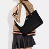 Coach Gallery 37 Commuter Portable Large Capacity Logo Tote Bag Women Tote Bags Black CH505-IMBLK