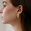 925 Silver Golden Sun Ear Rings Irregular Geometry Star Ear Jewelry Wedding Jewelry Zircon Stone Earrings for Women