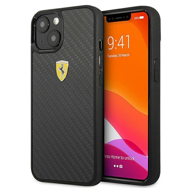 Ferrari Fehcp13Sfcabk Iphone 13 Mini5,4 Czarny/Black Hardcase On Track Real Carbon
