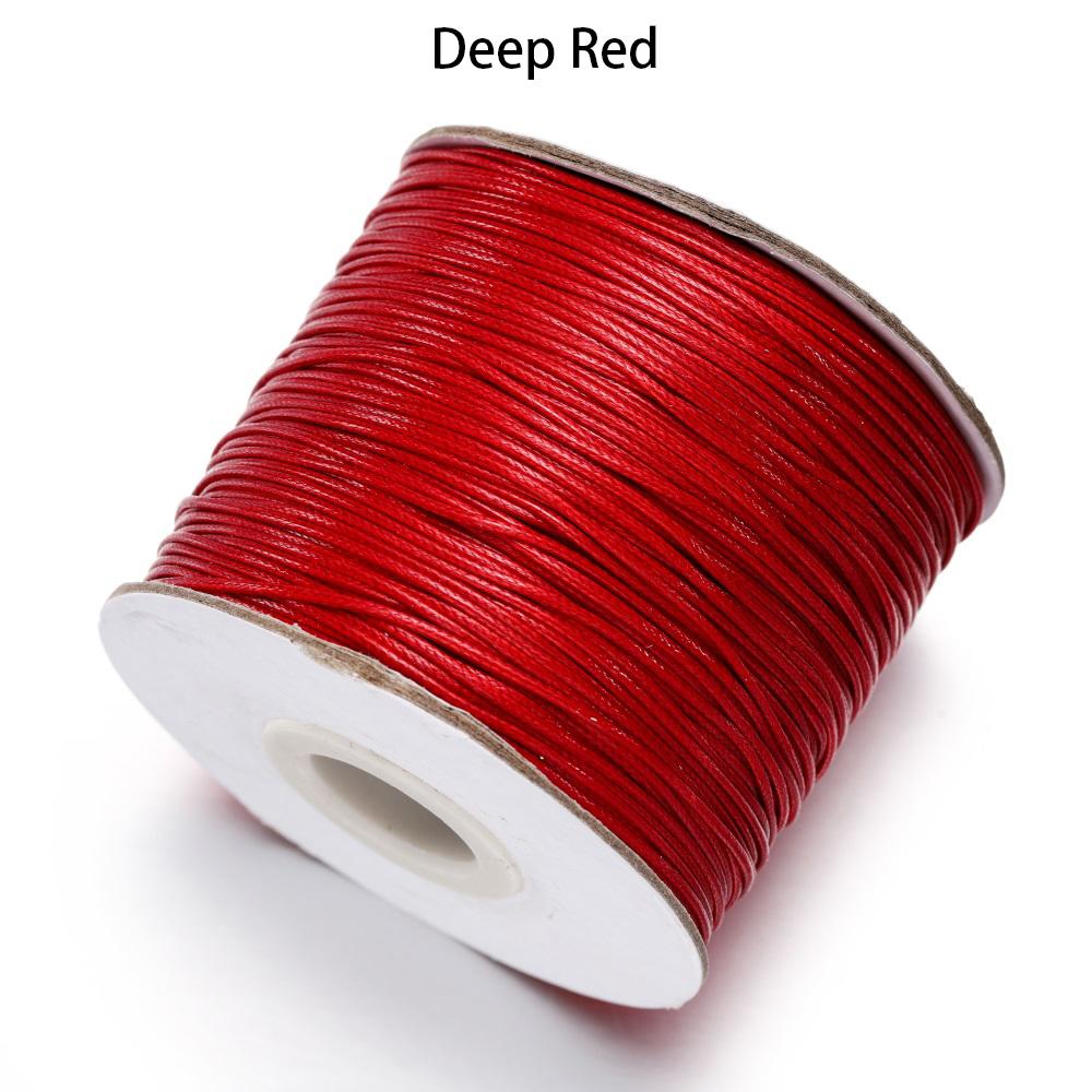 

10м/лот Кожаная линия Вощеный шнур Хлопковая нить Шнур Ремешок Веревка для изготовления ювелирных изделий DIY Принадлежности для браслетов 1.0mm