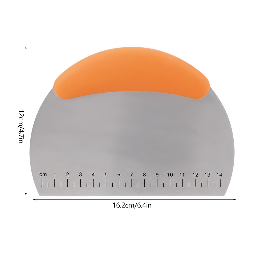 Stainless Steel Pastry Scraper Chopper Flour Pastry Cutter Pastry Scale Measurement Baking Tool Kitchen Bakeware