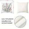Floral Patterned Cushion Covers For Home Decor Polyester Pillowcase, Sofa Decorative Cushion Cov Headboard Pillow