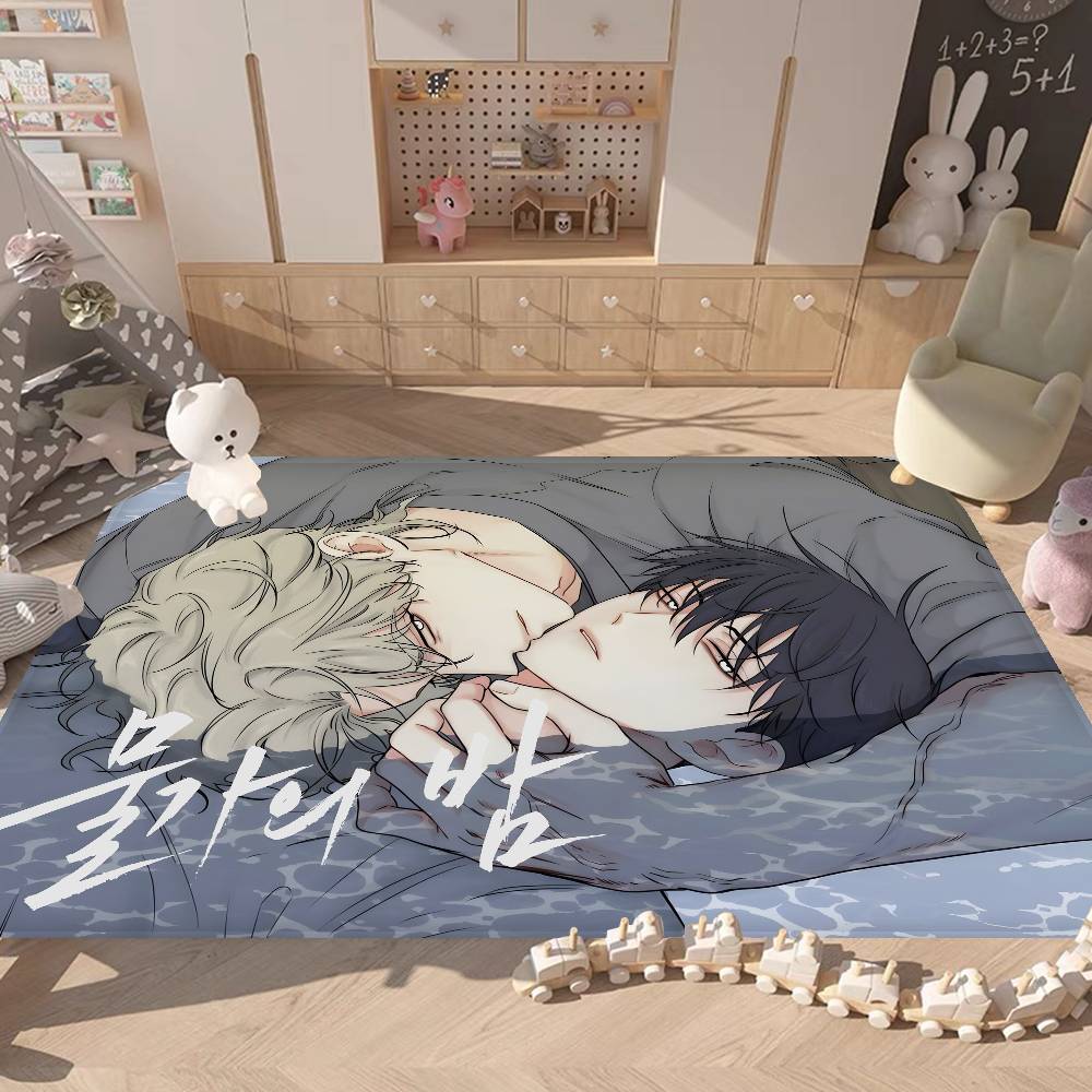 Low Tide In Twilight Anime Floor Mat INS Style Soft Bedroom Floor House Laundry Room Mat Anti-skid Household Carpets