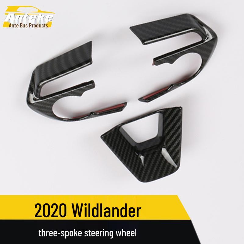 Fits 20 Velanda Models: Three-Spoke Steering Wheel Bright Strip & Center Console Dashboard Frame Accessories