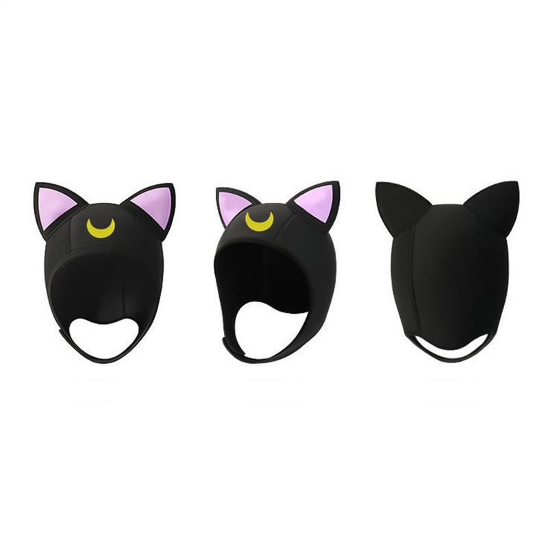 Taucherhaube Verstellbar Surferhaube Leicht Katzenohren Wasserdicht Tauchausrüstung Wassersportmütze Für Strand Segeln Urlaub