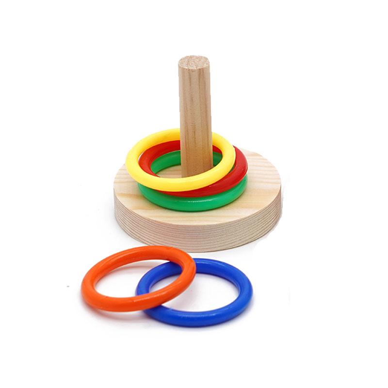 

Bird Training Toy Parrot Bite Chewing Toy Pet Bird Swing Ball Standing Toy Plastic Rings Training Intelligence Toy Game Supplies small
