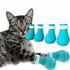 4PCS New Anti Scratch Cat Foot Cover Adjustable Multifunctional Pet Shoes Soft Silicone Cat Claw Foot Cover