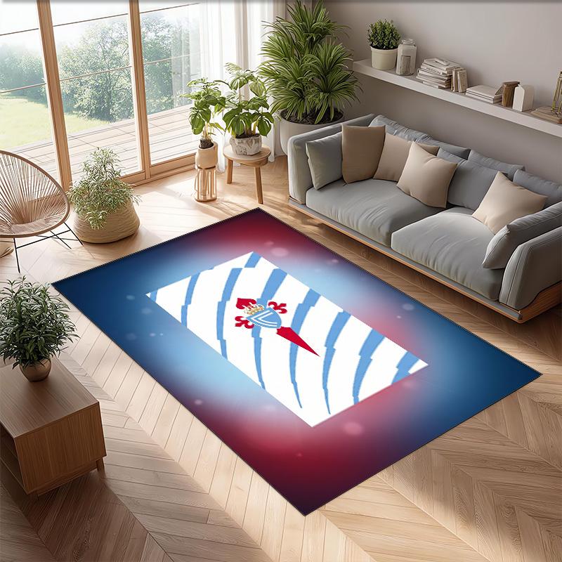 Celta Vigo FC Soccer Football Pattern Soft Area Rug Non Slip Indoor Floor Carpet Sports Decor Mat for Bedroom