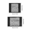 Storage Net Pocket Home Kitchen Cabinet Door Adhesive Sundries Bag Trunk Elastic Pocket With Nylon Fastener Tape Car Organizer