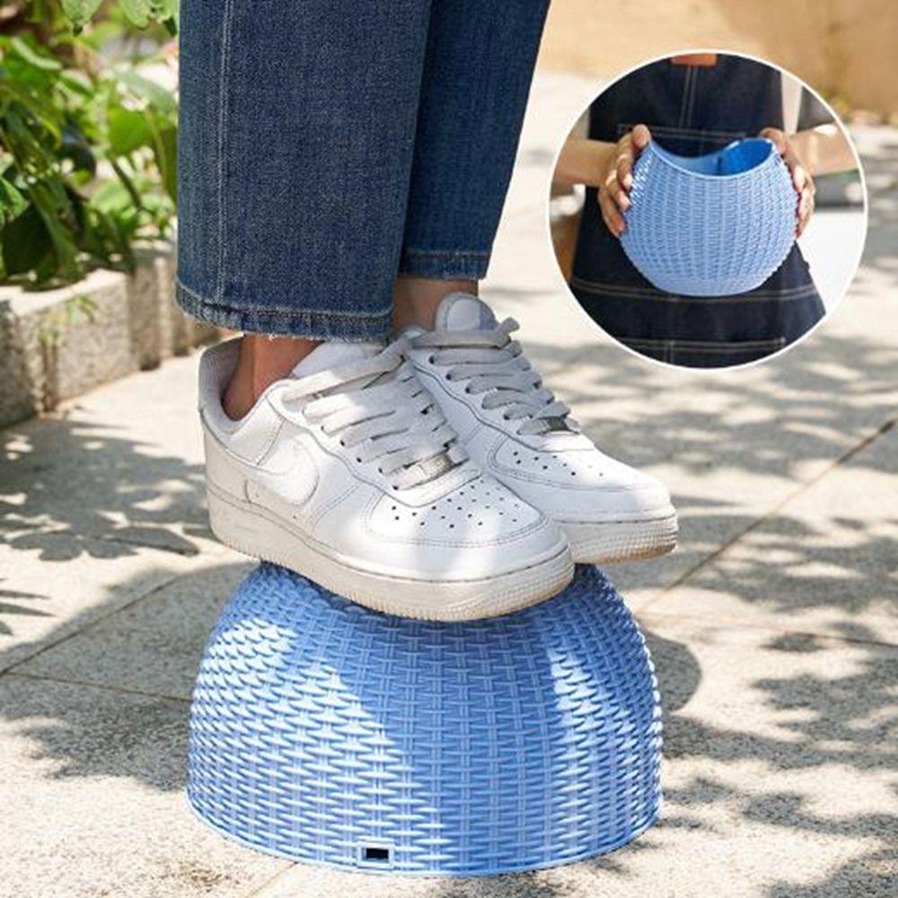 Plastic Hanging Flower Pot European Style Macrame Plant Hanger Imitation Rattan Hanging Pot  Garden