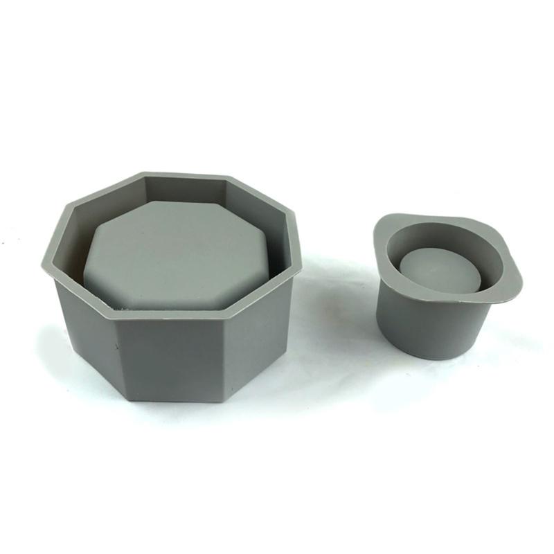 Handmade Concrete Plant Flower Pot Epoxy Resin Mold DIY Candle Holder Mould Succulent Planter Flowerpot Silicone Mold