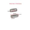 30Pcs/Lot Stainless Steel Charm Slider Spacer Beads/Fastener Cord String Crimping Rope End Clip for DIY Bracelet Jewelry Making