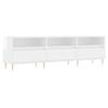VidaXL TV Stand High Gloss White 150x30x44.5 Cm Engineered Wood 831270