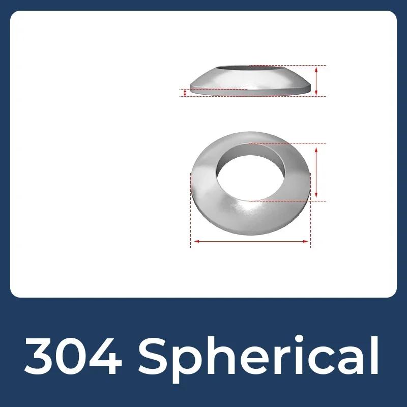 GB849 304 Stianless Steel GB850 Carbon Steel Spherical Conical Washer M6~M48 Countersunk Washers Concave Convex Cone Gasket