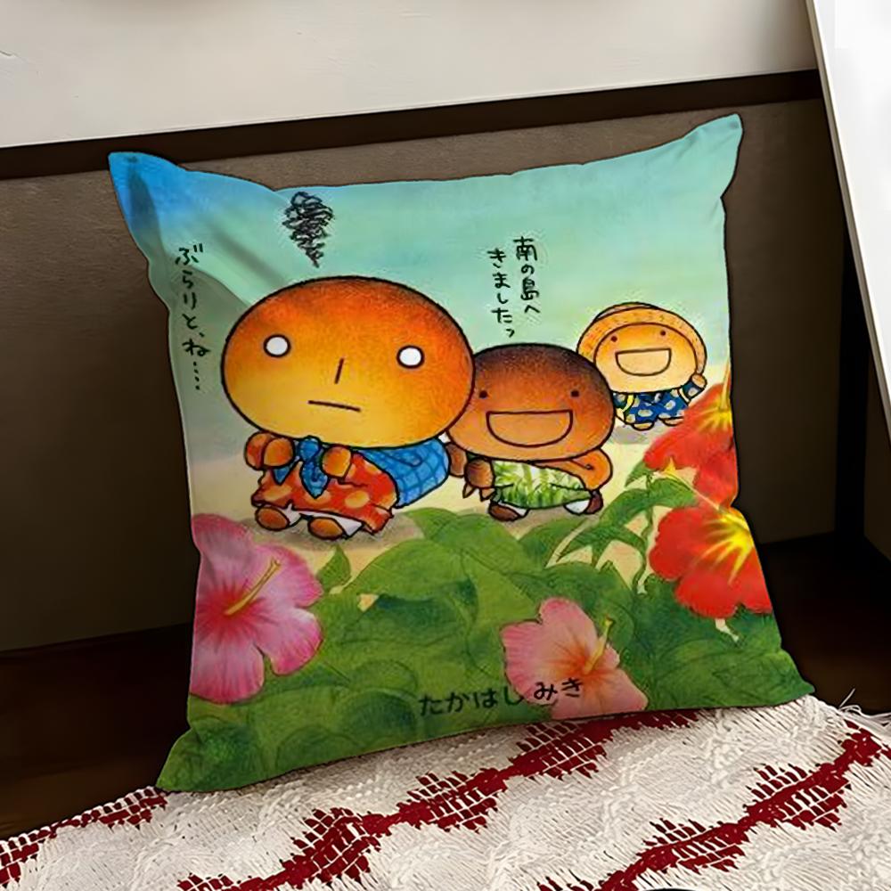 Japan Kawaii KKogepan Cushion Cover Reversible Soft Durable Pillow Cover Home  Car MultiScene Use for Daily Comfort