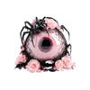 Halloween wreath for front door with lights moon garland with cat wreath decor Halloween decorations for home party window wall indoor outdoor