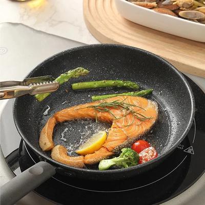 Mini Thickened Flat Bottom Egg Frying Pan No Coating Non-stick Cast Iron Pan for Pancakes Maifan Stone Beef Steak Cooking Pots
