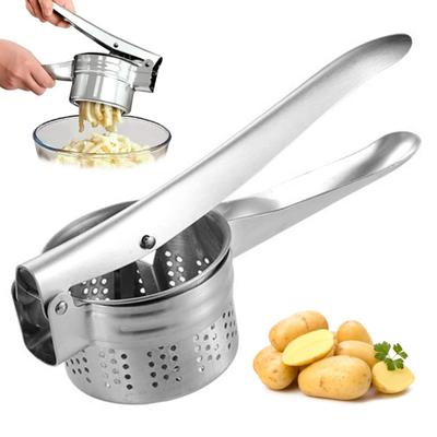 Manual Juicer Hand Press Stainless Steel Lemon Lime Orange Squeezer Versatile Kitchen Gadget for Juicing Citrus Draining Cabbage Mashing Potatoes