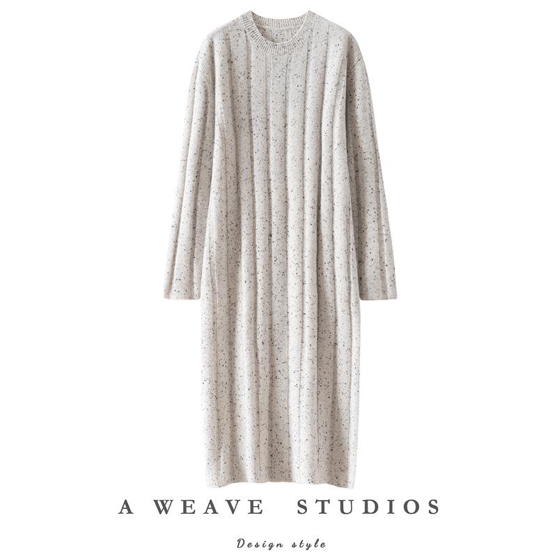 Cashmere Over-the-Knee Knit Dress Skirt for Women