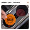 2pcs Suede Car Coaster Water Cup Drink Holder Mat Anti-Slip Pad For Volvo XC60 XC90 S60 S80 V60 C70 S40 C30 V90 V60 C40 XC40 V70