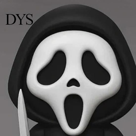 Compact Desktop Sculpture Mini Screaming Skeleton Figurine, 3D Printed Collectible Black And White Spooky Gift Ornament, Creepy Statue for Shelf Decor