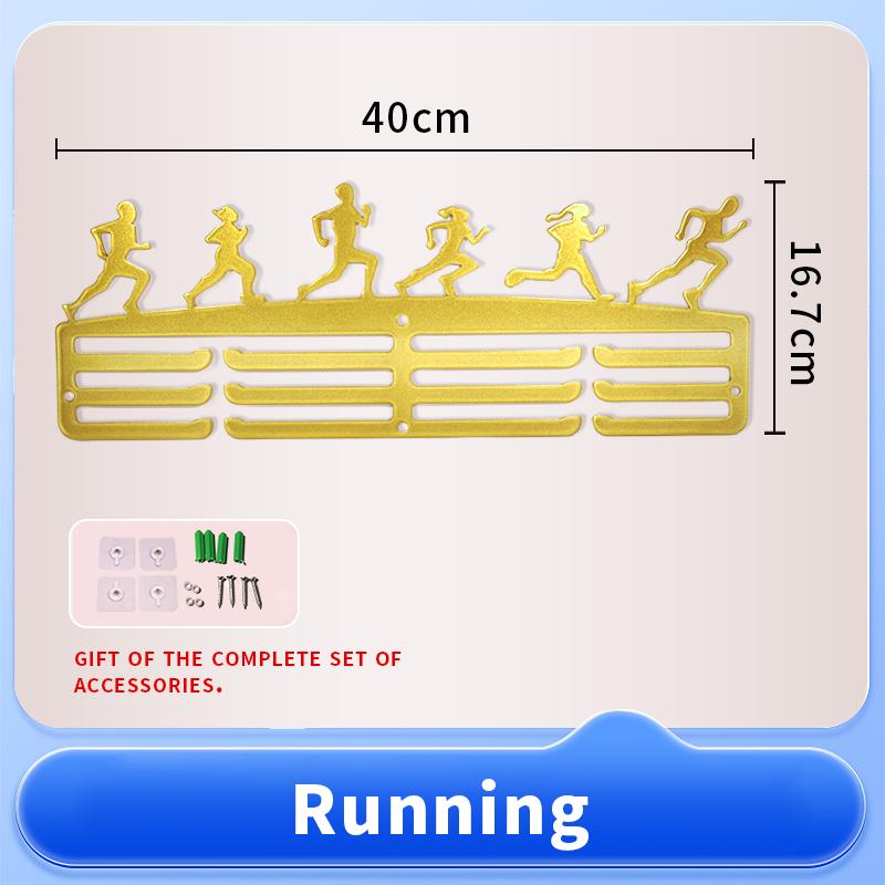 Factory Direct Custom Large Wall Hanger Metal Medal Display Rack for Bulk Medals & Awards Storage