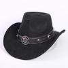 Popular European and American Classic Suede Western Cowboy Hat Men's and Women's Fashion LO Style Peach Heart Cowboy Hat