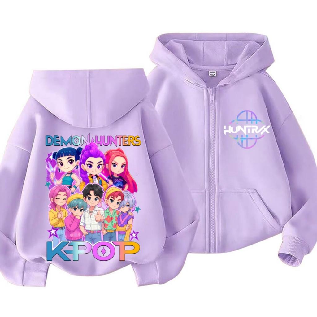 Fan Gift Hoodie Children's Hoodie Manga Kpop Monster Hunter Children's Zipper Hoodie Cute Tiger Party Hoodie Boys and Girls Top