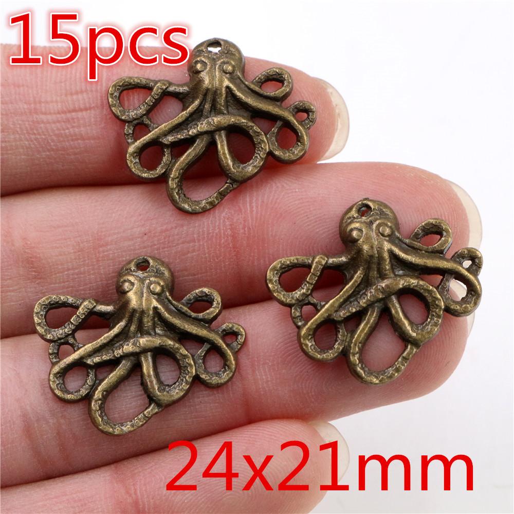 Fashion Bronze Charms Heart Star Leaf Arrow Cute DIY Jewelry Making Pendant Fidings for Necklace Bracelet Accessories 