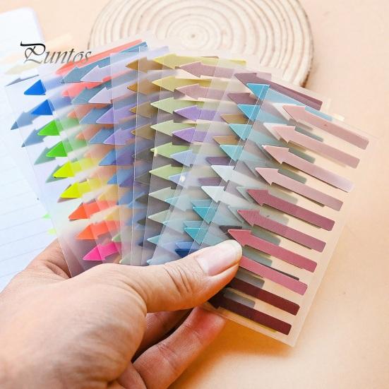 File Marking Tags Arrow Index Tab Stickers, Translucent PET Page Markers, Journaling Supplies Colorful Sticky Flags for Organizing Book And Self Stick