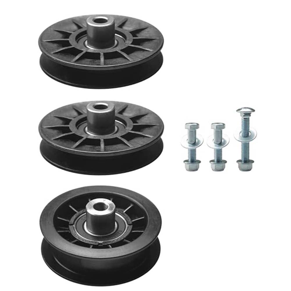 Ersatz-Umlenkrollen-Kit für Aufsitzmäher Enthält Rillenkugellager und Flachrollen Kompatibel mit PB19H42YT PB20H46LT und mehr