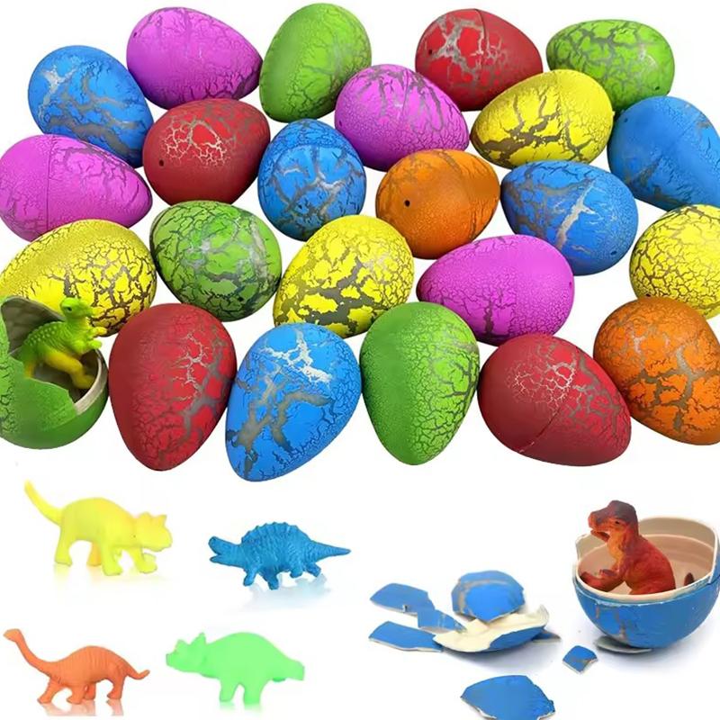 1020Pcs Funny Hatching Dinosaur Eggs Magic Growing Surprise Egg Crack Open Dinosaur Egg Novelty Gag Toy Birthday Party Gift Zyf