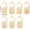 7/8Pcs Label Assortment Infant Wardrobe Divider Wood Nursery Clothes Organizers  Home