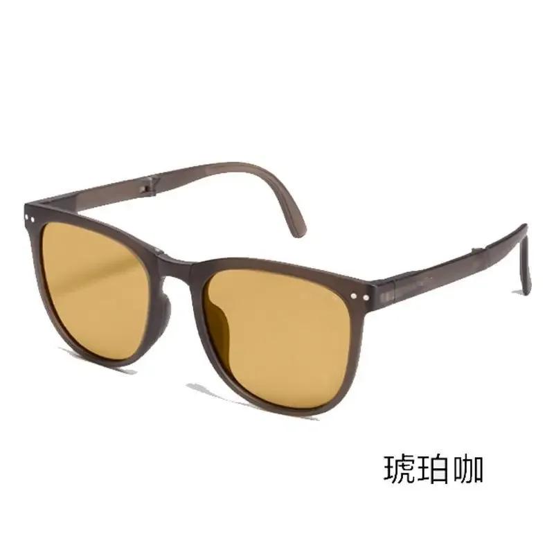 New Large Frame Folding Square Sunglasses Women's Brand Designer Fashion Sun Glasses Men's Outdoor Hip-hop Eyewear UV400 Shades
