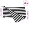 Vidaxl Siatka Cieniująca, Antracytowo-Biała, 1,5X10 M, Hdpe, 150 G/M²