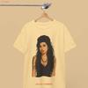 Amy T Shirt Iconic Female Tee Soul Diva Vintage Ink Style Back To Black Energy For Music Lovers Vintage Breathable
