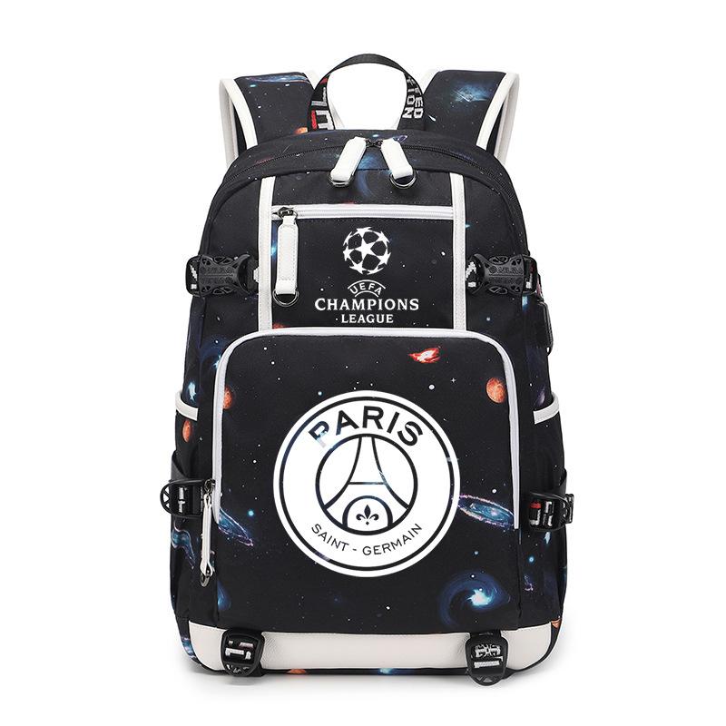 Football Peripheral Printing Usb Charging Port Leisure Travel Mountaineering Bag Large Capacity Go Out Portable Backpack