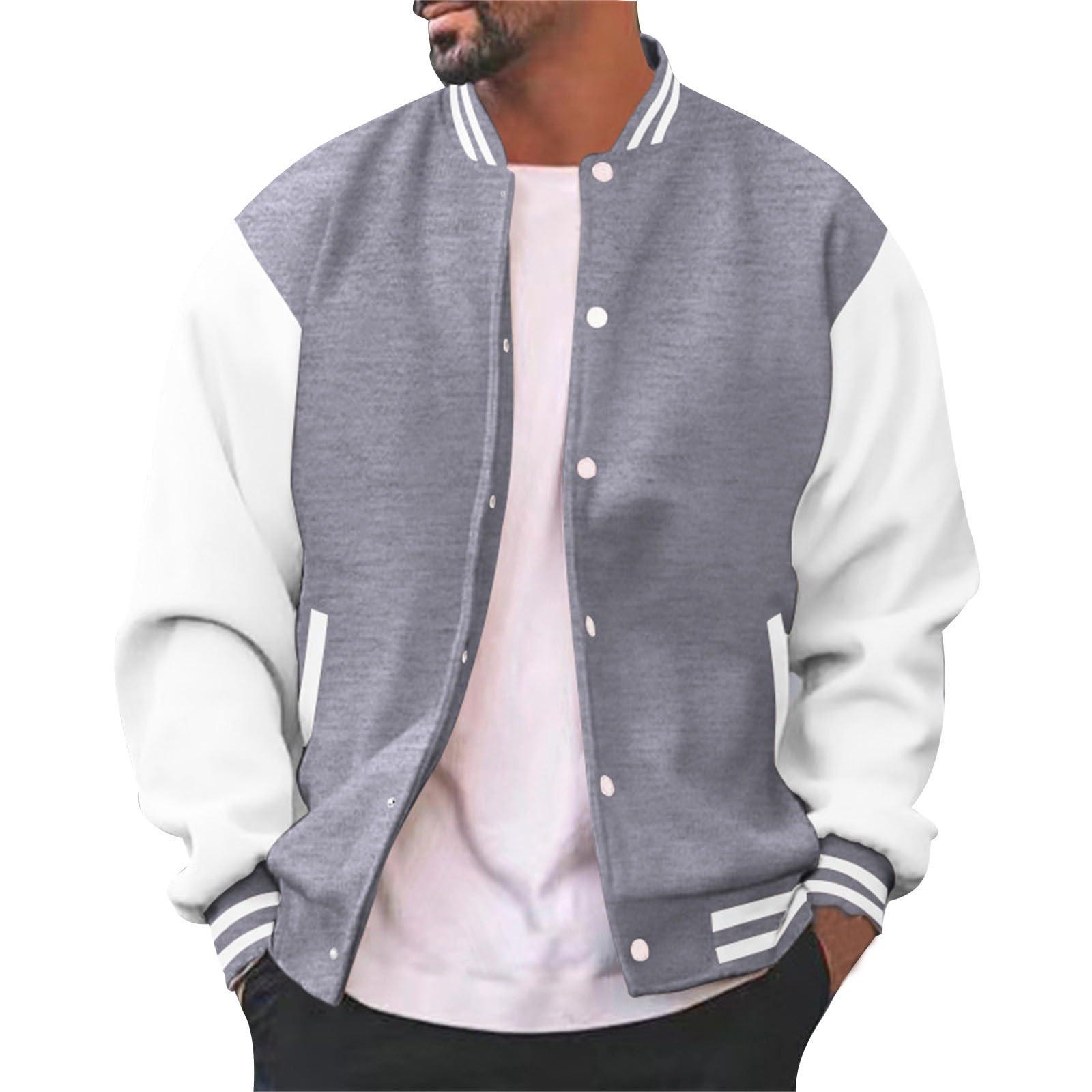 Casual And Versatile Men S Loose Cardigans Baseball Jerseys Fashionable Jackets L 1980₽