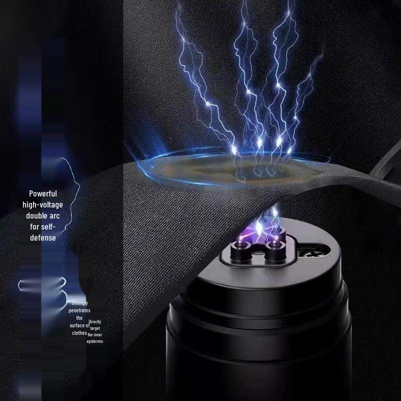 High-Voltage Self-Defense Flashlight: Anti-Wolf, Explosion-Proof, High-Power Alarm