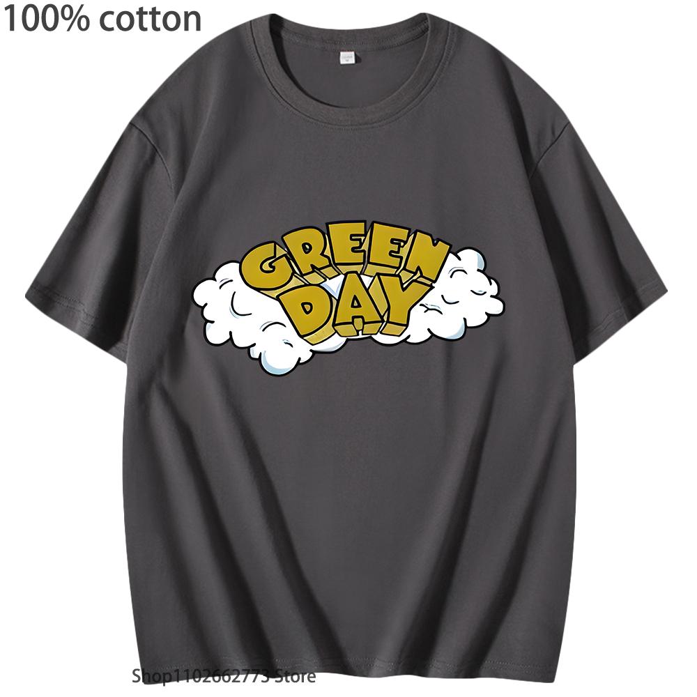 G-green Day Rock Band T Shirt Women Skate Graphic T-Shirts Men Clothing Rock Band Print Tops Cotton Summer Shirt